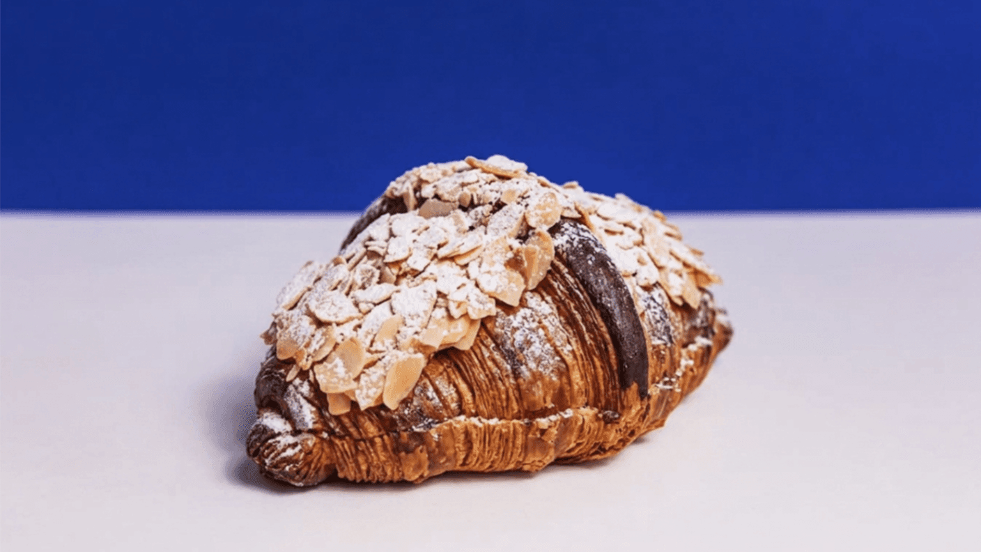 Butter Croissant with toasted almonds & icing